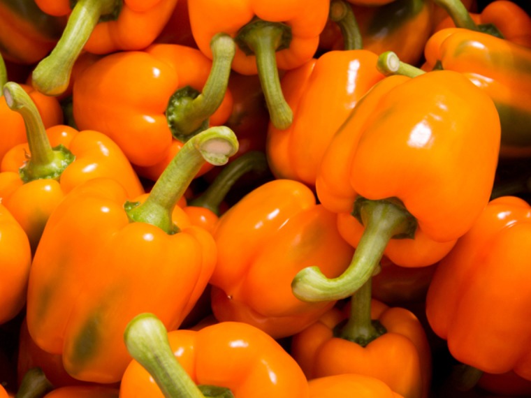 Orange bell peppers